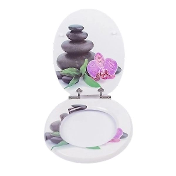 SINOBATH WC Sitz Mit Absenkautomatik MDF Holzkern H128 günstig online kaufen