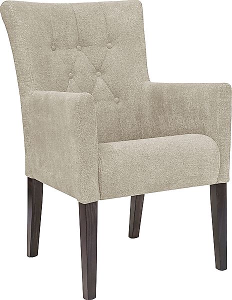 Home affaire Esszimmerstuhl "King" () 1 Stk.Esszimmerstuhl mit Knopfheftung günstig online kaufen