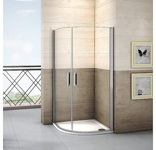 duschspa Runddusche 195cm Duschkabine Runddusche Drehtür Schwingtür Duschtü günstig online kaufen