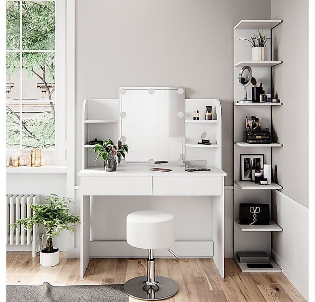 Vicco Wandregal Paolo, Weiß, 30 x 190 cm mit 6 offenen Fächern, 1-tlg. günstig online kaufen