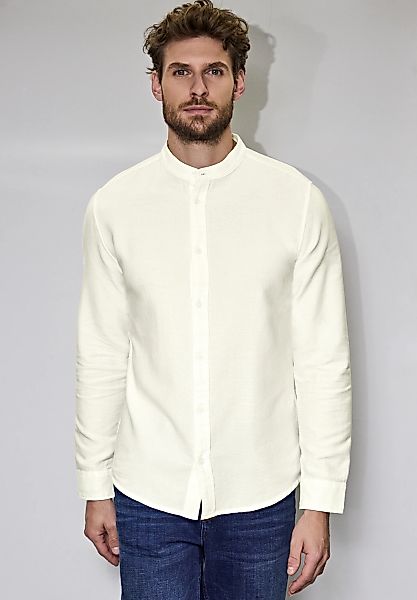 STREET ONE MEN Langarmhemd aus reiner Baumwolle günstig online kaufen