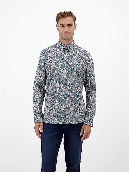 LERROS Langarmhemd LERROS Grafisch inszeniertes Poplinhemd für Herren günstig online kaufen