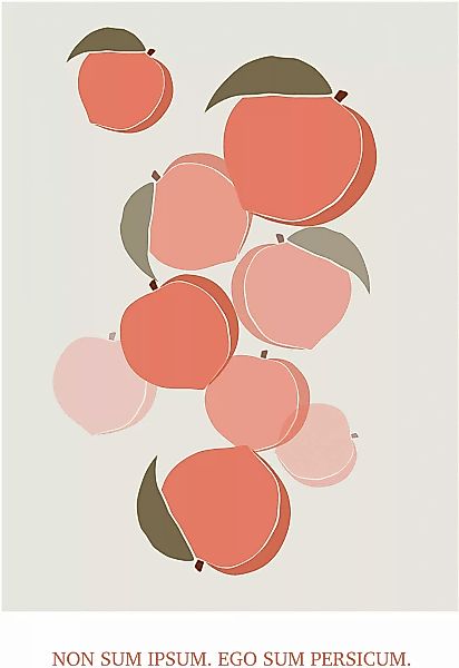 Komar Wandbild "Cultivated Peaches", (1 St.), Deutsches Premium-Poster Foto günstig online kaufen