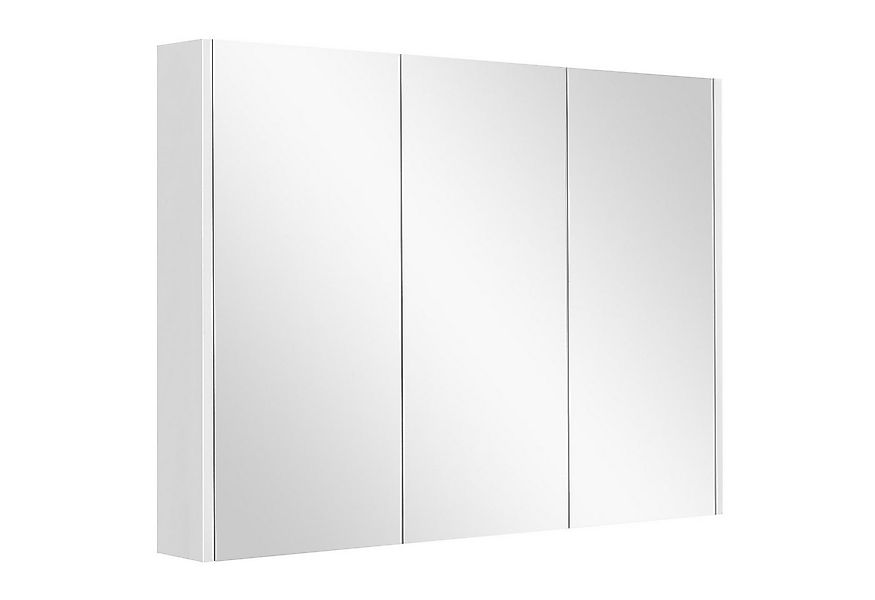 COSTWAY Spiegelschrank mit verstellbaren Ablagen, mit Spiegel,90x11x65cm günstig online kaufen