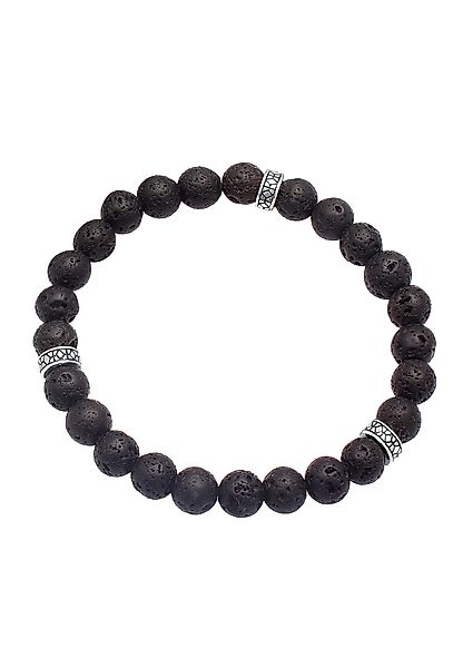 Kuzzoi Bead-Armband-Set Herren Lava Schwarz Vintage günstig online kaufen