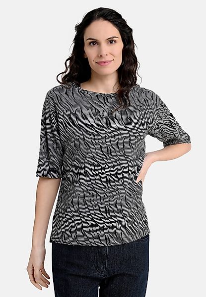 BICALLA T-Shirt Shirt mit Jacquard-Muster in günstig online kaufen