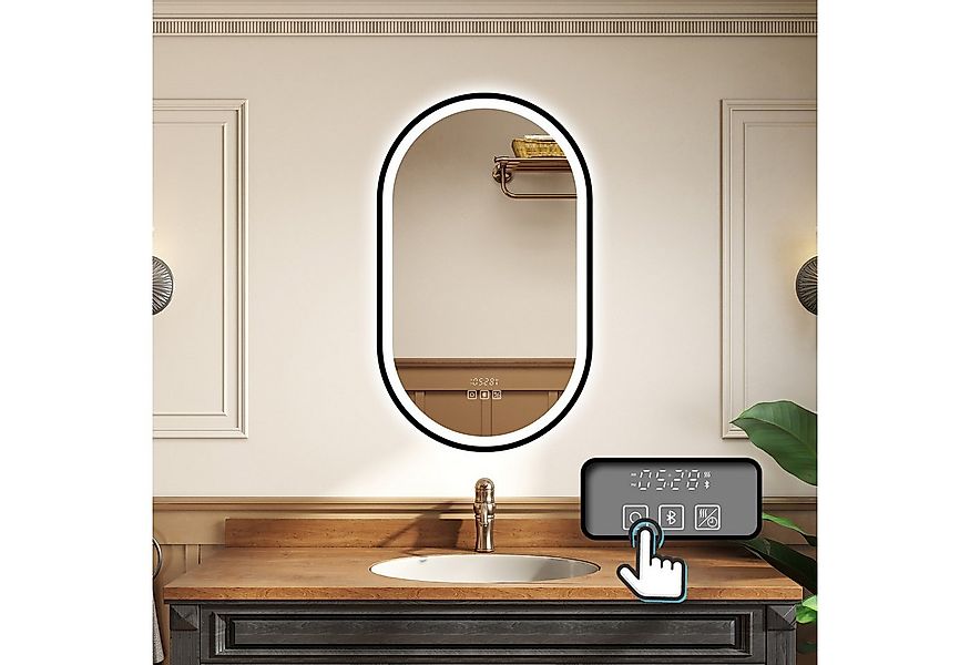 duschspa Badspiegel mit LED Beleuchtung Kalt/Neutral/Warmweiß dimmbar Besch günstig online kaufen