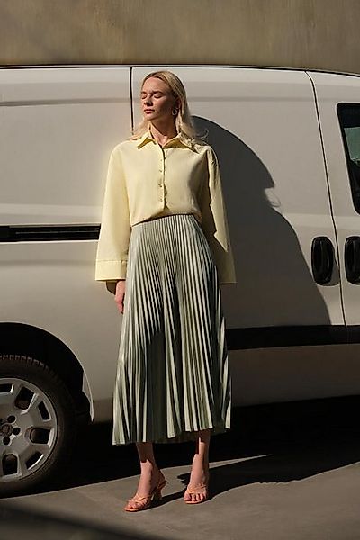 touche prive Faltenrock Elastisch Taille Maxi Faltenrock Damen, Elegant Pli günstig online kaufen