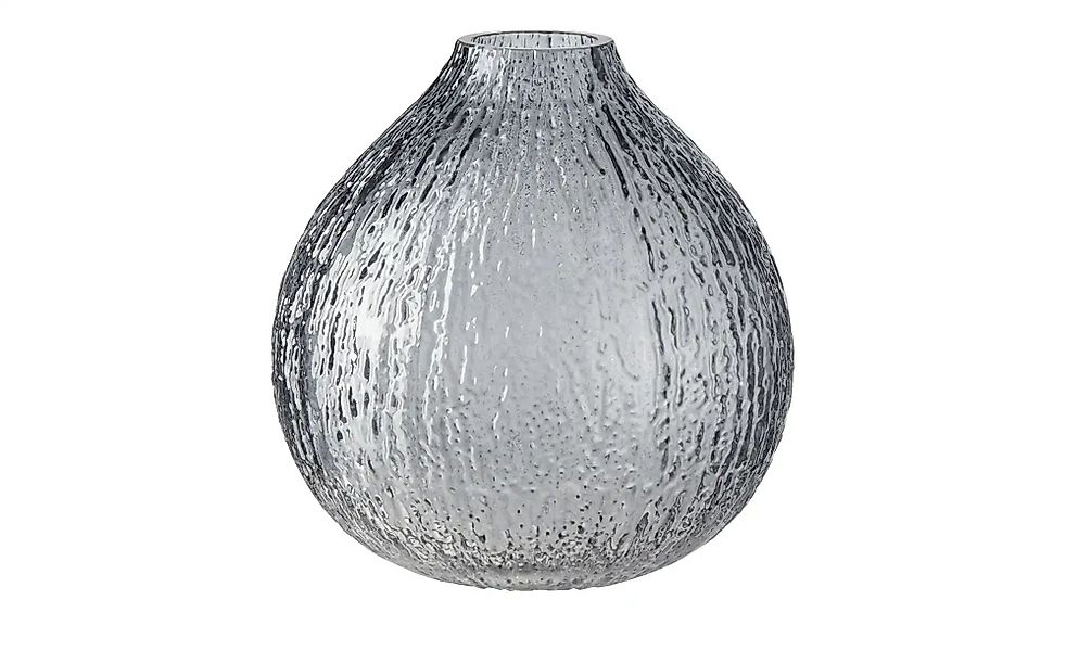 HOME STORY Vase ¦ grau ¦ Glas ¦ Maße (cm): H: 14,6  Ø: 14 Accessoires > Vas günstig online kaufen