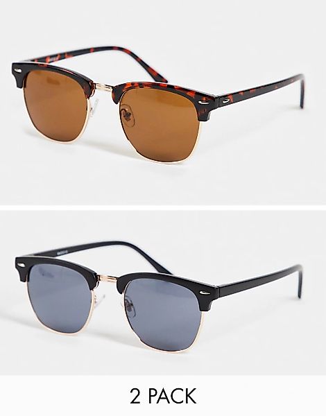 Madein. – 2er-Pack eckige Sonnenbrillen-Mehrfarbig günstig online kaufen