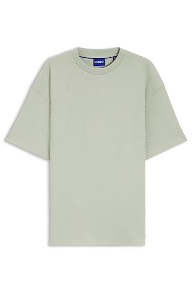 HUGO Blue T-Shirt Nuwaffle Rundhalsausschnitt, Regular Fit, dezentes Waffel günstig online kaufen