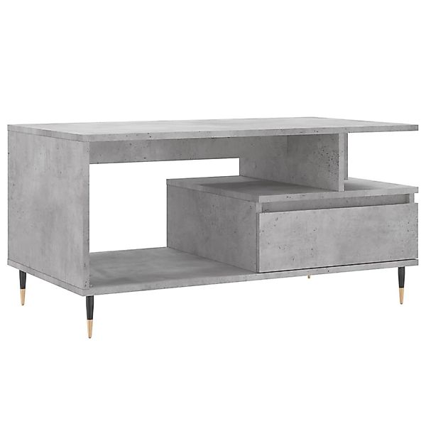 vidaXL Couchtisch Betongrau 90x49x45 cm Holzwerkstoff Modell 5 günstig online kaufen