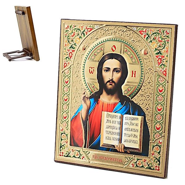 NKlaus Bild Ikone Jesus Christus Holz günstig online kaufen