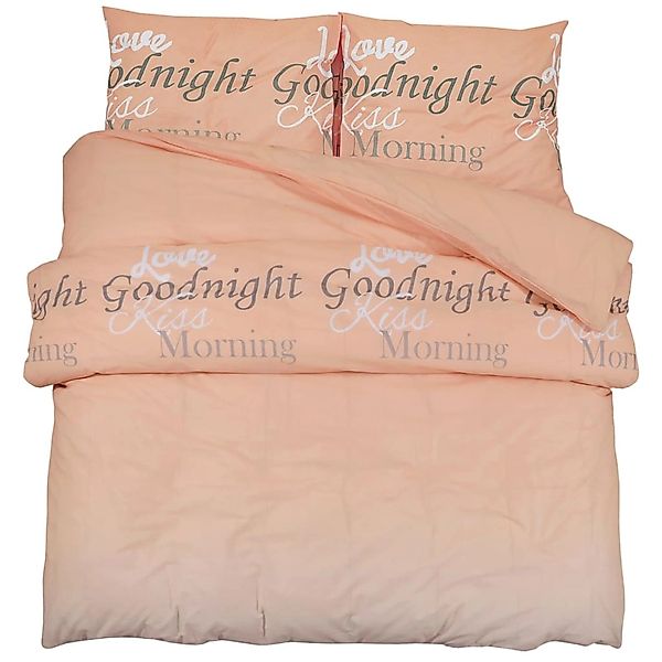 vidaXL Bettwäsche-Set Rosa 220x240 cm Baumwolle 136512 günstig online kaufen