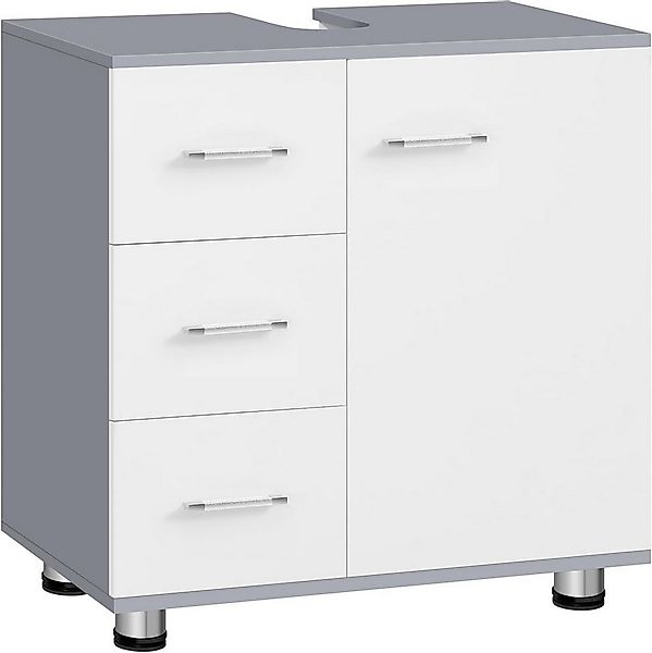 EUGAD Waschbeckenunterschrank (1-St) Badezimmerschrank, mit 3 Schubladen, m günstig online kaufen