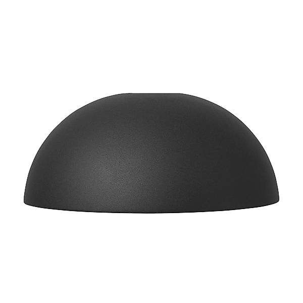 ferm LIVING - Dome Shade Lampenschirm - schwarz/pulverbeschichtet/innen wei günstig online kaufen