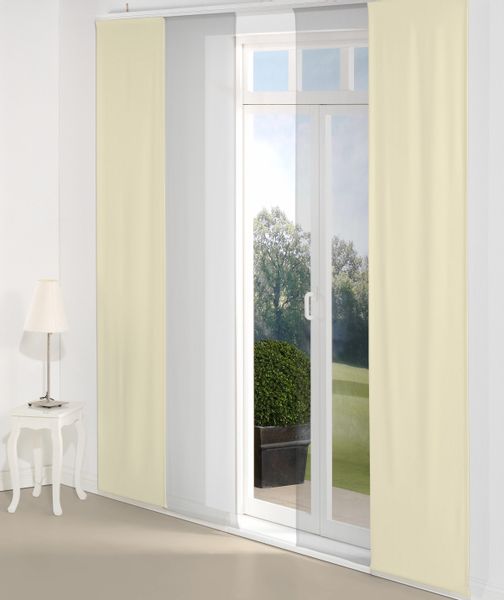 Wirth Schiebegardine "WirthNatur" Paneelwagen 1 Stk. tlg. Inkl. Montagezube günstig online kaufen