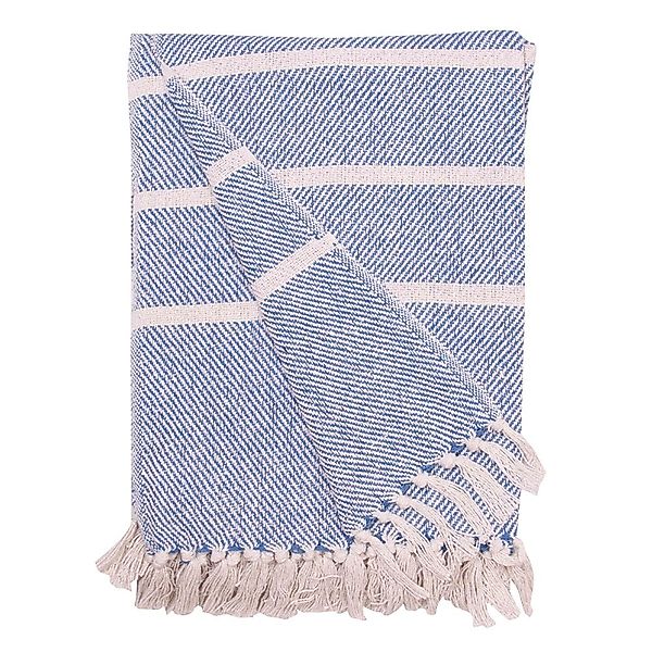 Wohndecke Decke Überwurf Streifen Design 100% günstig online kaufen