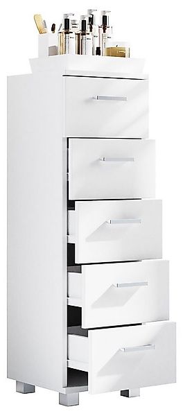 VCM Midischrank Holz Badmöbel Schubladen Badschrank Kommode Zalo M günstig online kaufen