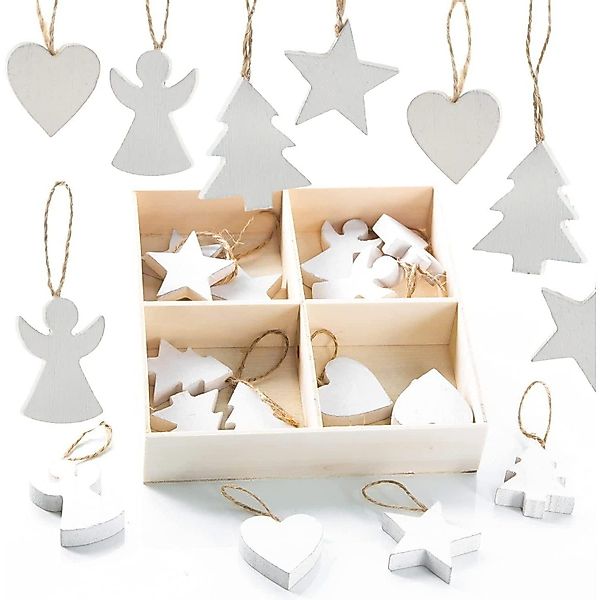 Logbuch-Verlag Dekofigur Weihnachtsanhänger aus Holz, 24 günstig online kaufen