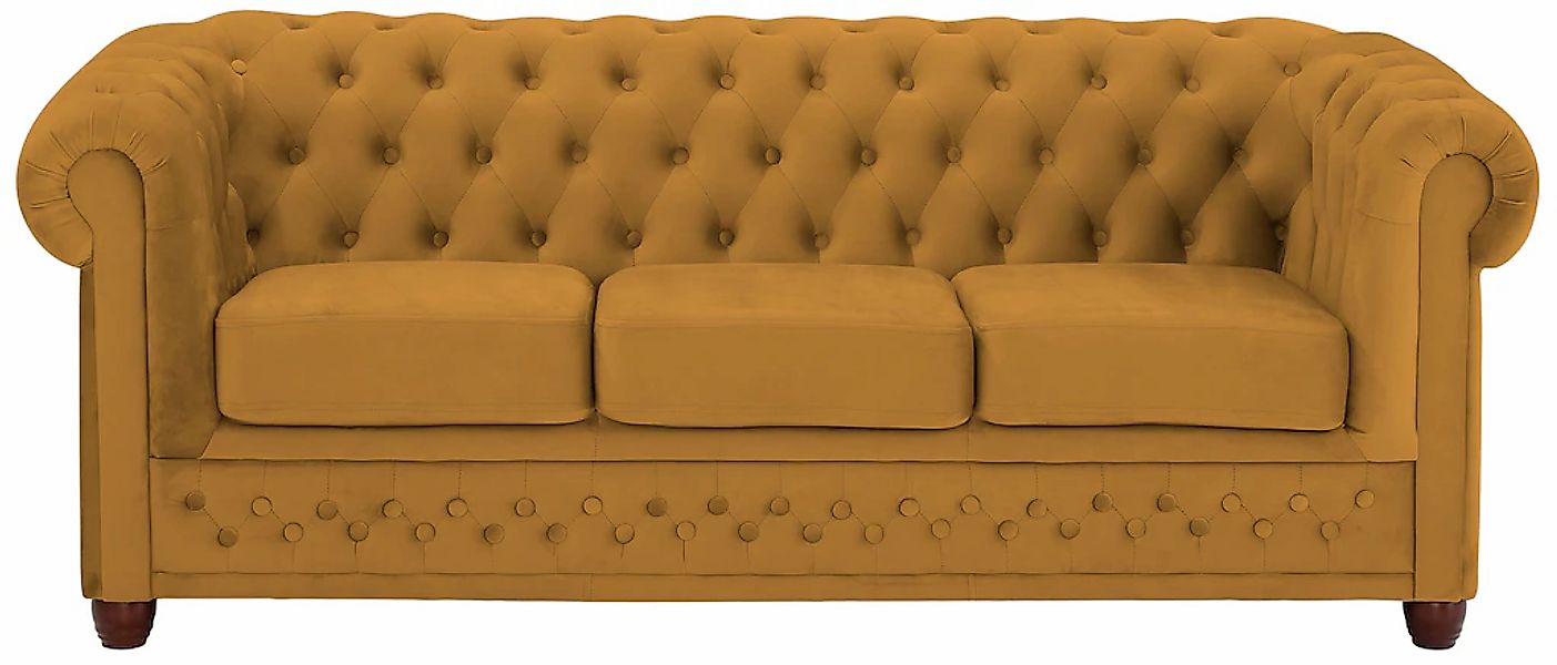 Home affaire Chesterfield-Sofa "New Castle" mit hochwertiger Knopfheftung i günstig online kaufen