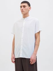 Jack & Jones Kurzarmhemd "JJESUMMER BAND SHIRT SS SN" mit Bandkragen günstig online kaufen