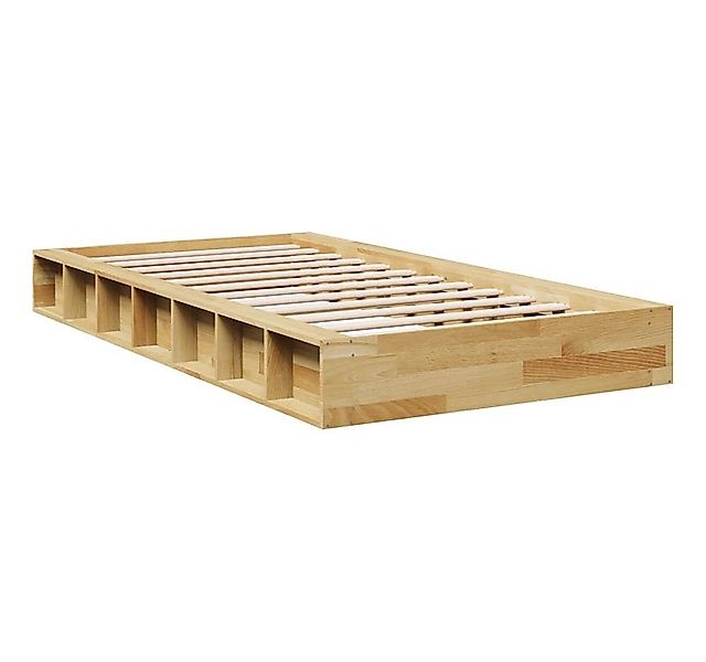 vidaXL Bett Massivholzbett ohne Matratze 75x190 cm Eichenholz günstig online kaufen