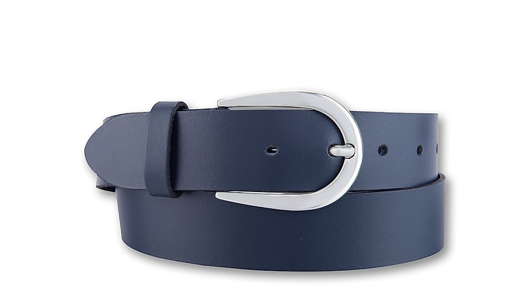 BERND GÖTZ Ledergürtel "Ledergürtel mit glänzender Silberschließe" günstig online kaufen