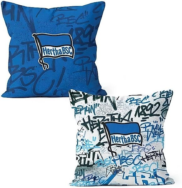 Hertha BSC Berlin Kopfkissen Kissen Graffiti günstig online kaufen