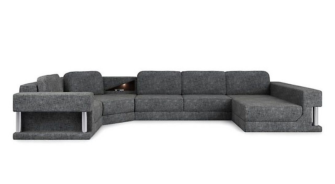 JVmoebel Ecksofa Ecksofa mit USB Polster Textill Design Sofa Garnitur Wohnl günstig online kaufen