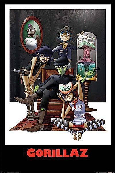 PYRAMID Poster Gorillaz Poster 61 x günstig online kaufen