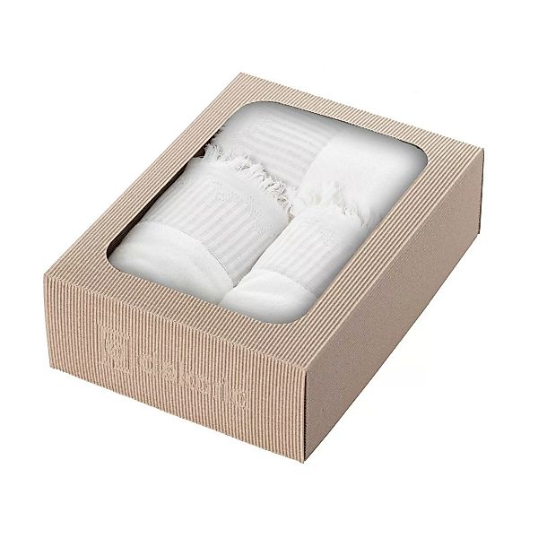 Handtuch-Set Trevor 3 Stck. white grey, 50 x 100 / 70 x 140 cm günstig online kaufen
