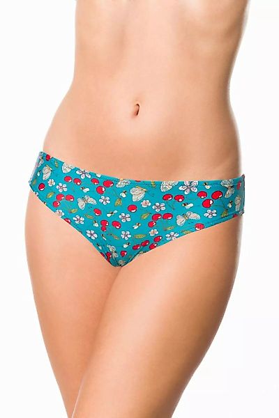 Bikini-Höschen Grün/Weiß günstig online kaufen