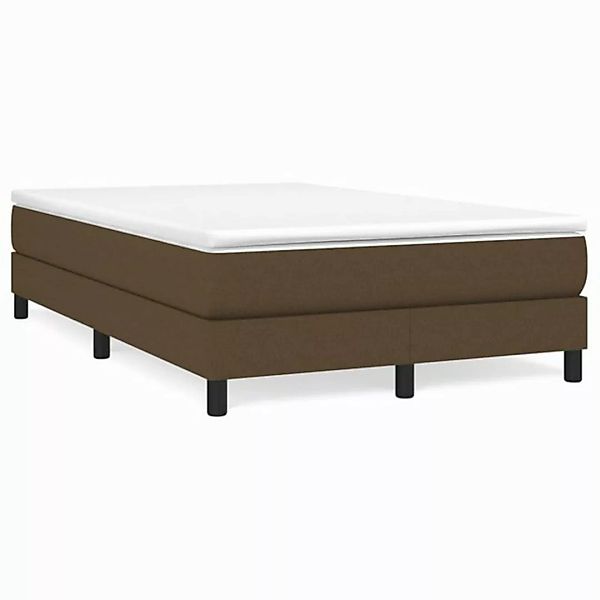 vidaXL Boxspringbett Dunkelbraun 120x200 cm Stoff1348890 günstig online kaufen