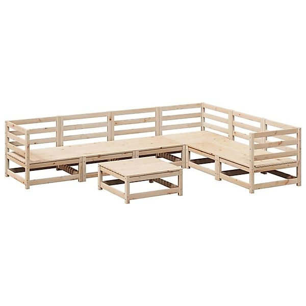 vidaXL 7-Tlg Garten-Sofagarnitur Massivholz Kiefer 3299463 günstig online kaufen