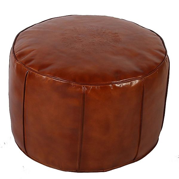 Casa Moro Pouf Marokkanisches Leder Sitzkissen günstig online kaufen