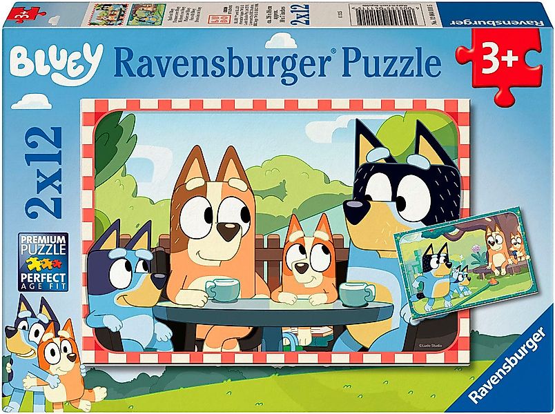 Ravensburger Puzzle Bluey, Familienzeit, 24 Puzzleteile, günstig online kaufen
