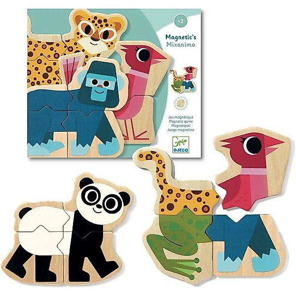 DJECO Puzzle Magnetisches Puzzle Gemischte Tiere, günstig online kaufen