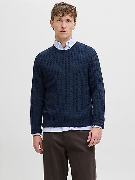 Jack & Jones Strickpullover JJEEMIL KNIT CABLE CREW NECK NOOS günstig online kaufen