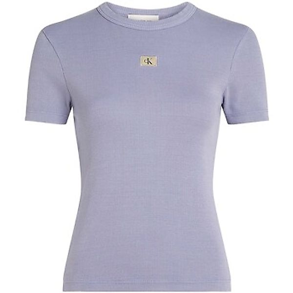 Calvin Klein Jeans  T-Shirts & Poloshirts Washed Woven Label R günstig online kaufen