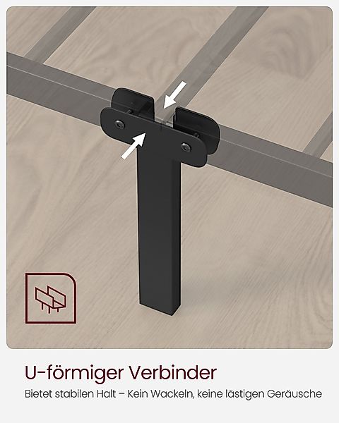 VASAGLE Bettgestell (1-tlg., 160 x 200 günstig online kaufen