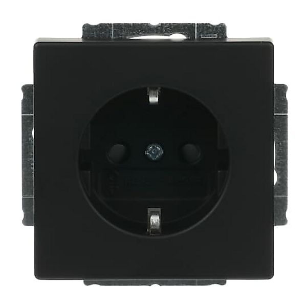 Busch-Jaeger SCHUKO Steckdosen-Einsatz schwarz matt 20 EUCRB-885 günstig online kaufen