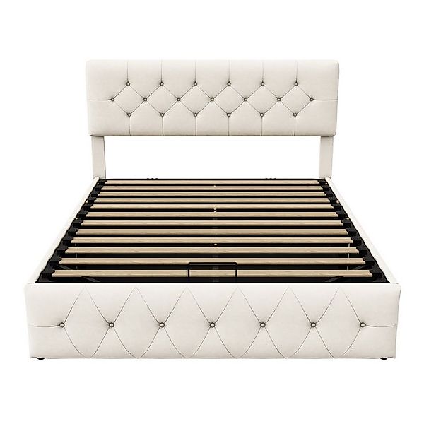 Furnishings Home Stauraumbett Polsterbett Doppelbett, Mit Bettkasten (Hydra günstig online kaufen
