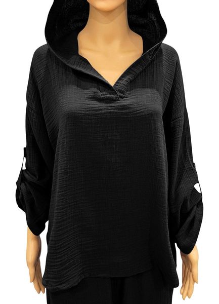 fashionshowcase Kapuzenshirt Kapuzenshirt Leichte Sommer Tunika günstig online kaufen