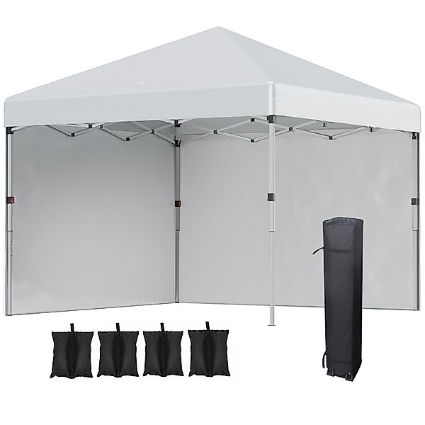 Outsunny Faltpavillon Pavillon UV-Schutz, mit 2 günstig online kaufen