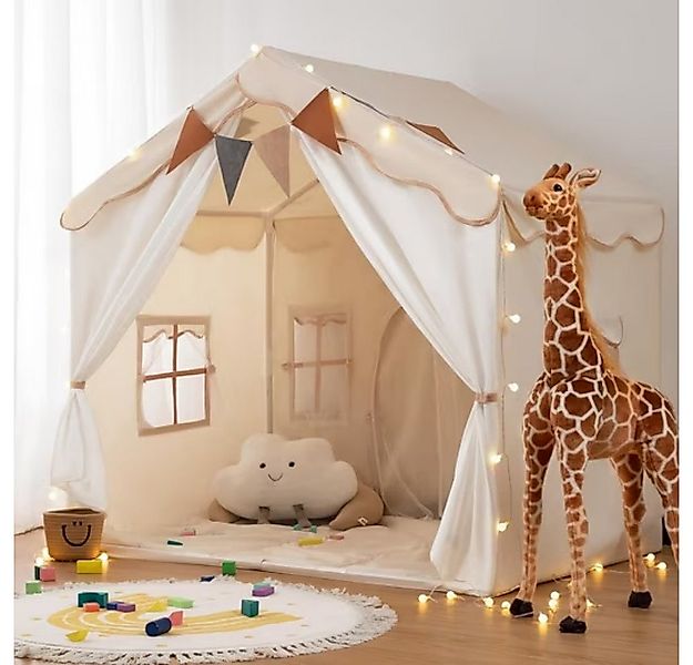 POPOLIC Spielzelt Spielzelt 2 in 1 Kinderzelt, Partyzelt, Zelt für 4 Person günstig online kaufen