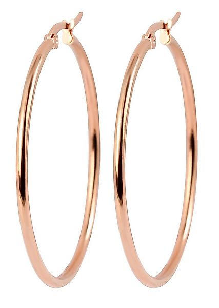 AKZENT Ohrring-Set Saranja Creolen Ohrringe Edelstahl roségold Damen wasser günstig online kaufen