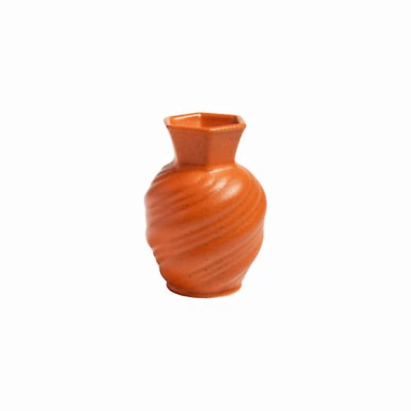 Vase Tudor keramik orange / Ø 9 x H 12 cm - Porzellan - & klevering - Orang günstig online kaufen