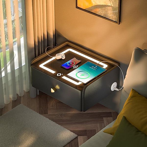 LuxusKollektion Nachttisch Nachttisch mit Ladefunktion hängend günstig online kaufen