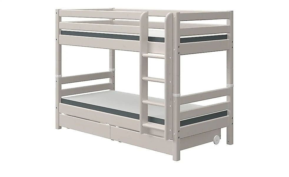 FLEXA Etagenbett mit 2 Schubladen  Flexa Classic ¦ grau ¦ Maße (cm): B: 110 günstig online kaufen